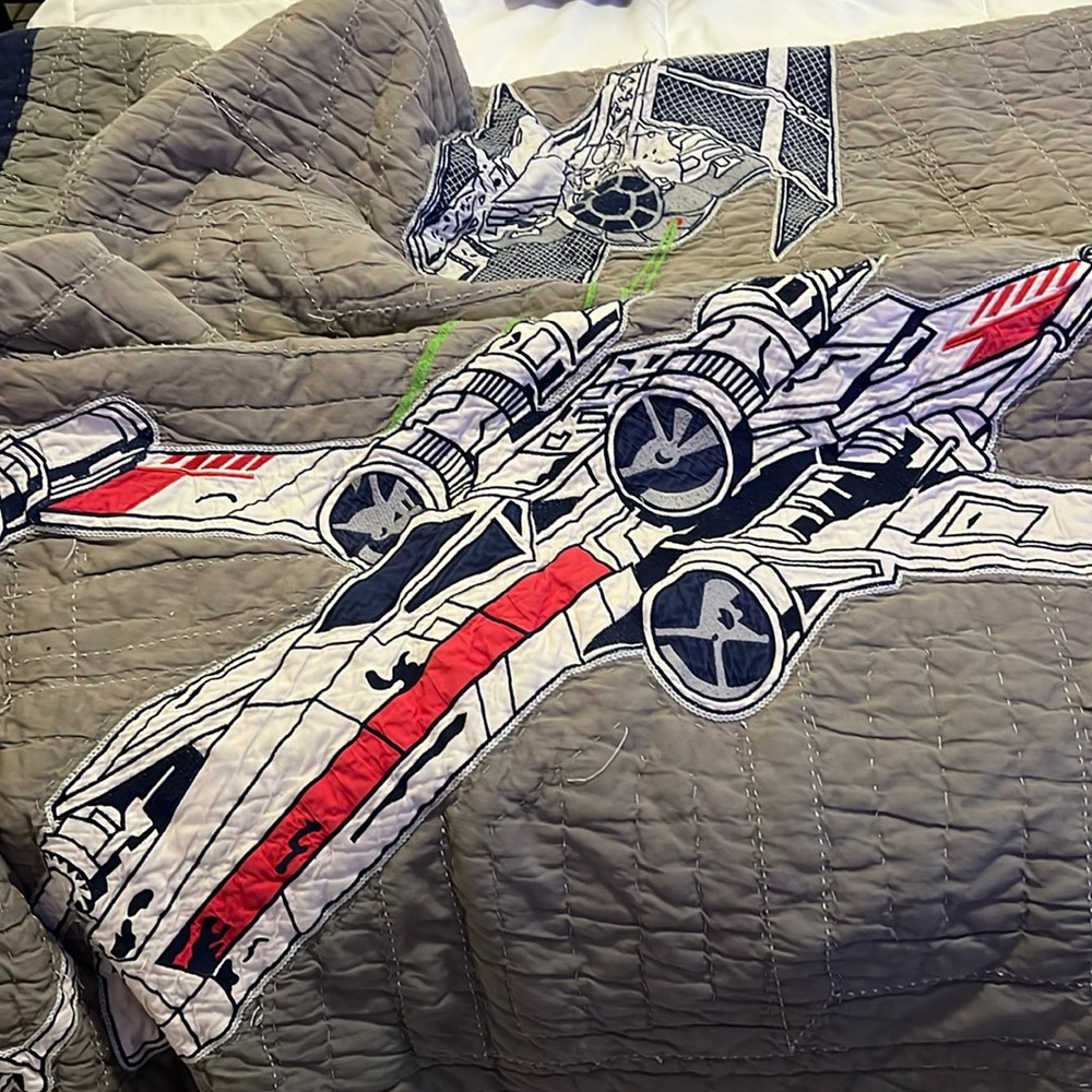 Pottery Barn Star Wars quilt and shams